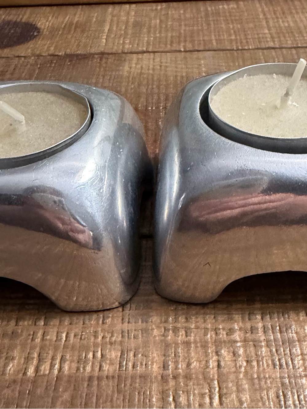 POTTERY BARN Metal tealight holders